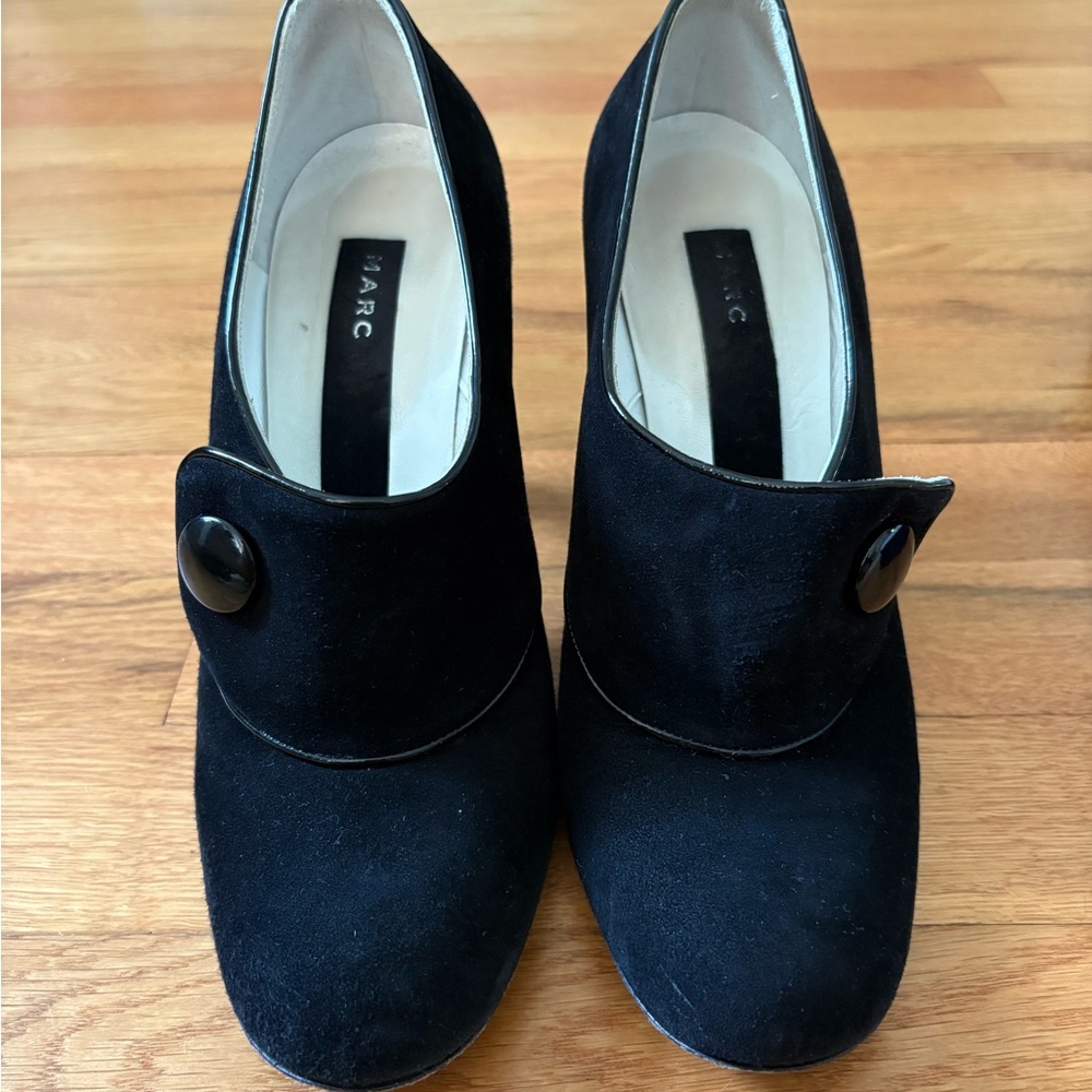 Marc Jacobs Black Suede Women's Heels, 7